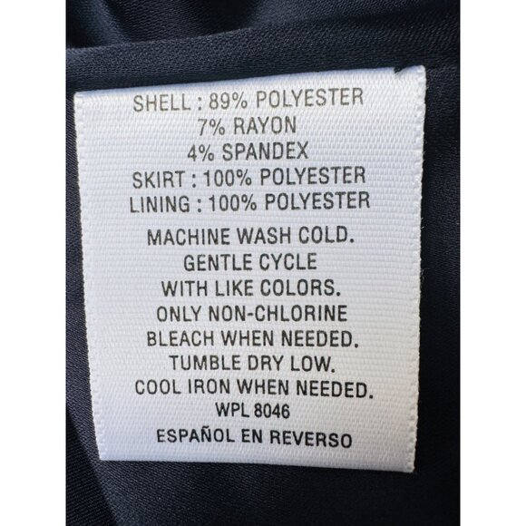 2/$30 NWT Maison Jules Medium Dress Floral Black Background - Picture 10 of 14